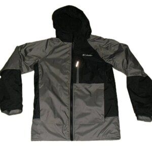 Columbia Winter Full Zip Coat Jacket Youth Kids Boys Sz. XL Black Grey
